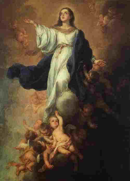 Bartolom Esteban Murillo: Mari Himmelfahrt, um 1675, Hermitage in St. Petersburg 